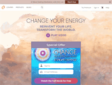 Tablet Screenshot of changeyourenergy.com